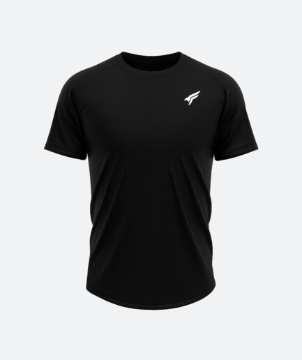 Camiseta negra poliéster Falcon